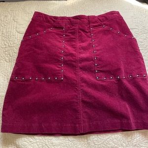 Corduroy Mini Skirt